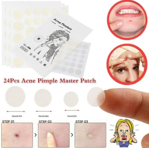 Christmas Gift Thanksgiving 24pcs Hydrocolloid Acne Invisible Pimple Master Patch Skin Tag Removal Patch Pimple Blackhead Blemish Removers Facial Care Tool