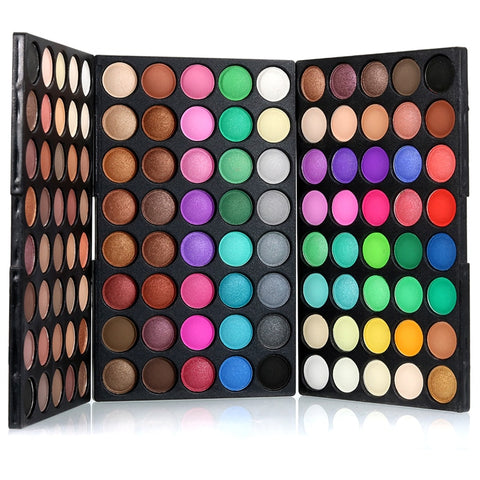 Long Lasting Waterproof Shimmer Makeup Kit Glitter Matte Soft Eyeshadow Palette Set Women Makeup 180 Colors Multicolor