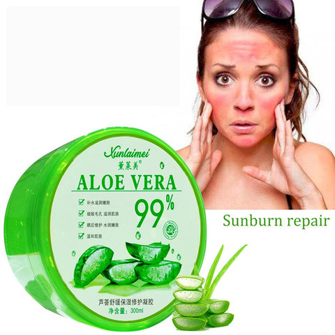 300g 99% Aloe Vera Soothing Repair Gel Moisture Nourishing Remove Acne Face Sunburn Repair Red Skin Care Cream Lightens Scars