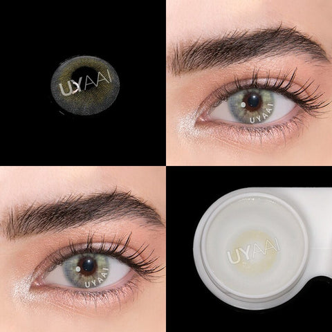 Beyprern 2Pcs/pair Gray Series Color Contact Lenses Natural  Cosmetic Eye Contacts Lens Colored Contact Lenses for eyes Makeup