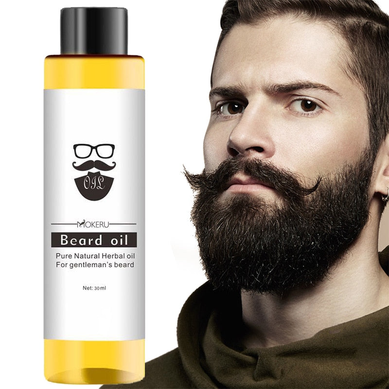 30ml Beard Oil Grow Beard Thicker & More Full Thicken Long-lasting Moistur Hair Beard Oil For Men Beard Grooming Beard Care TSLM
