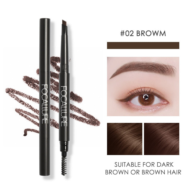 FOCALLURE Waterproof  Eyebrow Pencil 3 Colors Eye Brow Makeup Long-Lasting Eyebrow