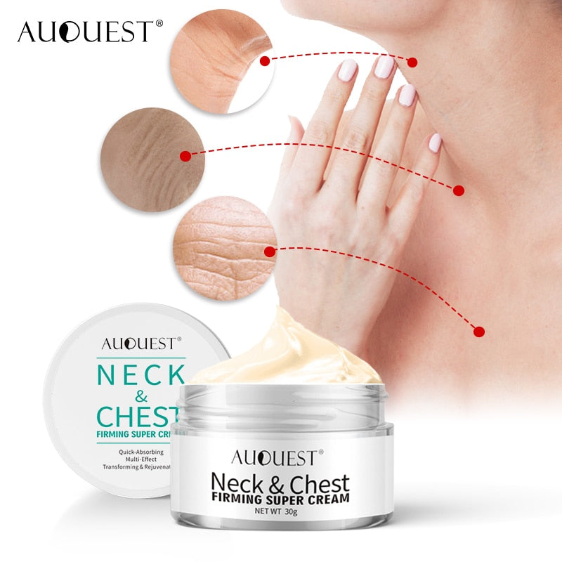 AUQUEST Anti Wrinkle Neck Cream Anti Aging Skin Firming Whitening Cream Skin Neck Care 30g
