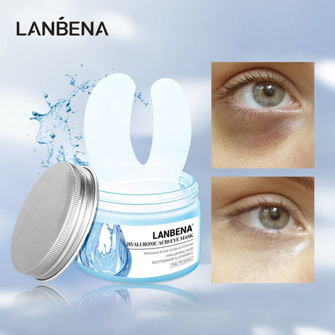 LANBENA Hyaluronic Acid Eye Mask Eye Patch Eye Care Reduces Dark Circles Bags Eye Lines Ageless Lifting Firming Skin Care 50PCS