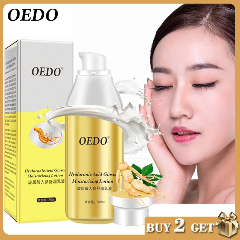 Hyaluronic Acid Ginseng Moisturizing Lotion Skin Care Whitening Acne Treatment Deep Skin Repair Face Care Oil-control Effect