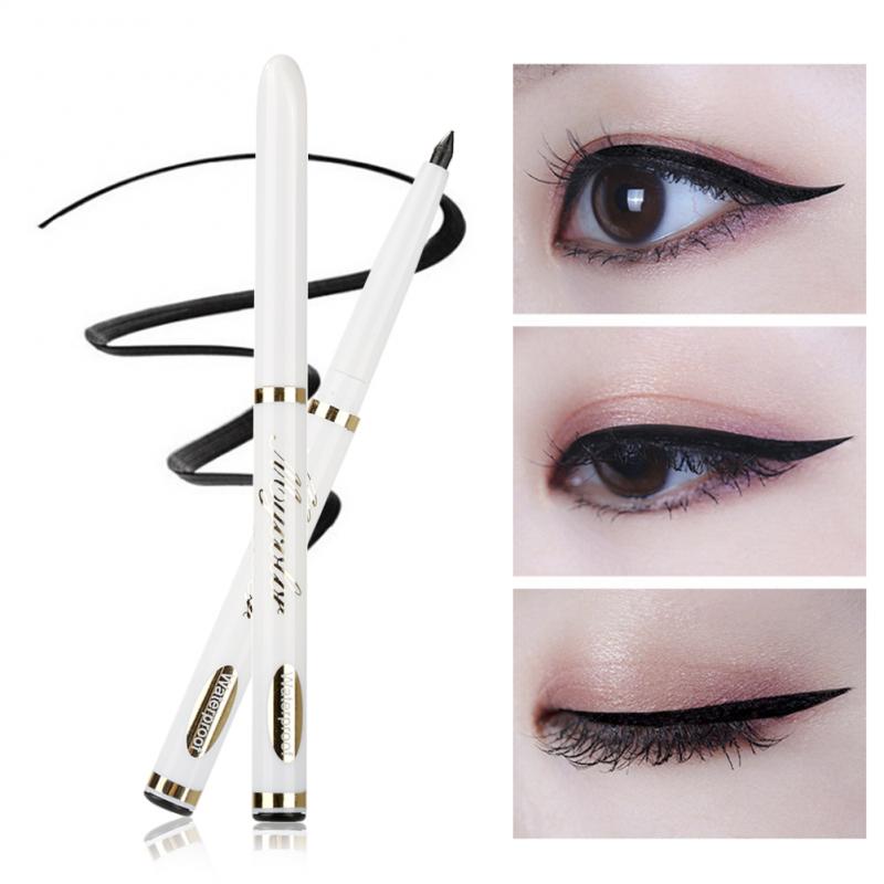 1pcs Black Automatic Rotating Eyeliner Waterproof Anti-Sweat Brow Pencil Eyeliner Retractable Classic Eye Makeup TXTB1