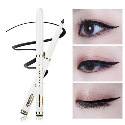 1pcs Black Automatic Rotating Eyeliner Waterproof Anti-Sweat Brow Pencil Eyeliner Retractable Classic Eye Makeup TXTB1
