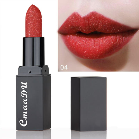 Glitter Lipstick Moisturizing Makeup Lipstick Waterproof Lipstains Sexy Shiny Red Cosmetics Pigment Nude Rouge A Levre