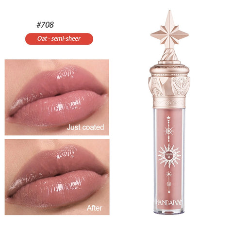 5 Color Shiny Mirror Lip Gloss  Waterproof  Shimmer Water Light Lip Tint Cosmetic Moisturizing Long Lasting Nude Liquid Lipstick