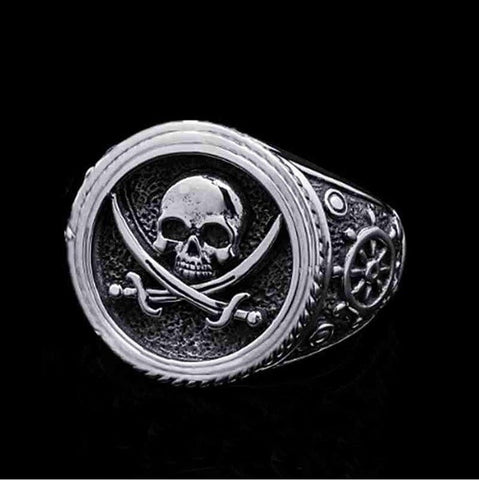 2021 Trend Fashion Punk Men Ring Jewelry for Men Stainless Steel Vintage Iron Man Black Oil Two Tone Ring Wedding Rings for Men