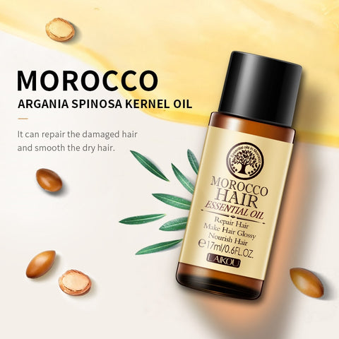 Morocco Argan Hair Care Oil 15ml Multi-functional Hair& Scalp Care Essential Oil Care For Moisturizing Soft Hair Pure Oil TSLM1