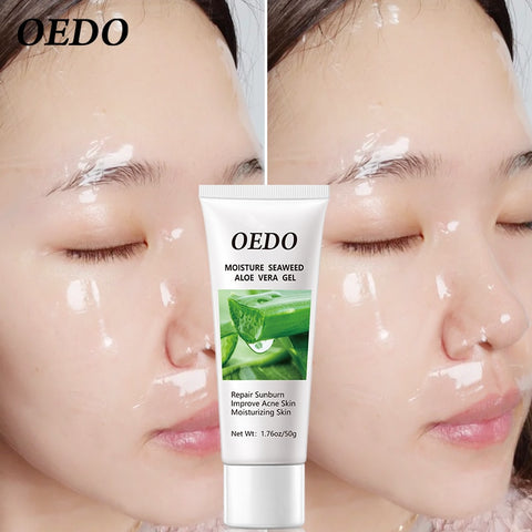 Seaweed Aloe Vera Gel Hydrating Whitening Day Creams Acne Anti Aging Wrinkle Collagen Whitening Facial Cream Brighten Skin Care