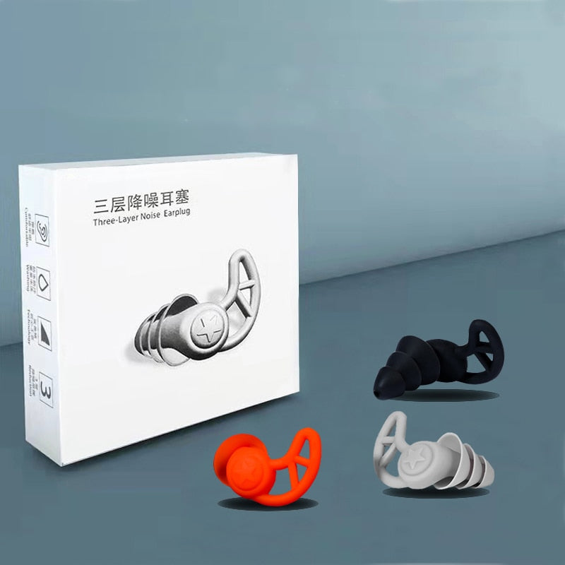 Earplugs Noise Reduction Canceling Music Sleep Small Anti-Noise Ear Plugs Silicone Set Antinoise Bouchon Oreille Soft Oordopjes
