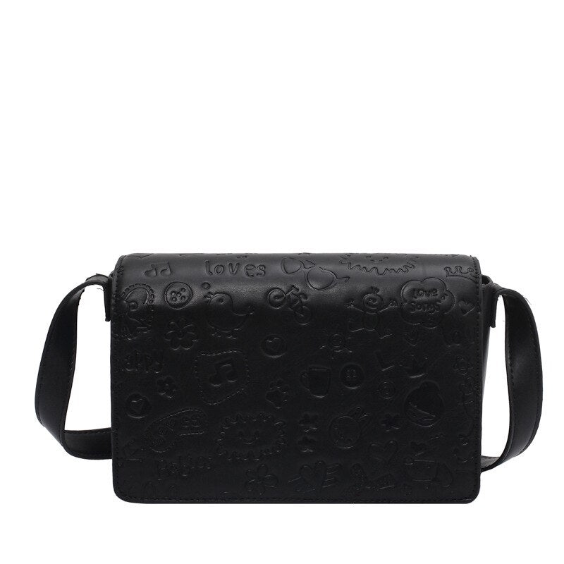 Original Brand All-match Handbags 2021 Popular New Fashion High-end Messenger Bag Hot Square Bag Cartoon Imprint Shoulder Bag