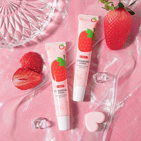 LAIKOU 18g Strawberry Lip Mask Sleep Mask Anti-Wrinkle Remove Lip Lines Long Lasting Moisturizing Lip Cream Nourishing Lip Care