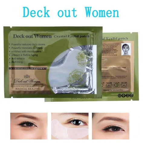 Beyprern 10Pcs Beauty Crystal Collagen Deck Out Women Patches For Eye Remove Black Eye Mask Skin Care Korean Cosmetics