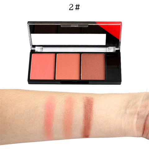Face Blush Palette Easy To Wear Makeup Natural Powder Rouge Women Makeup Natural Blush Palette Durable Colors Blush With Brush