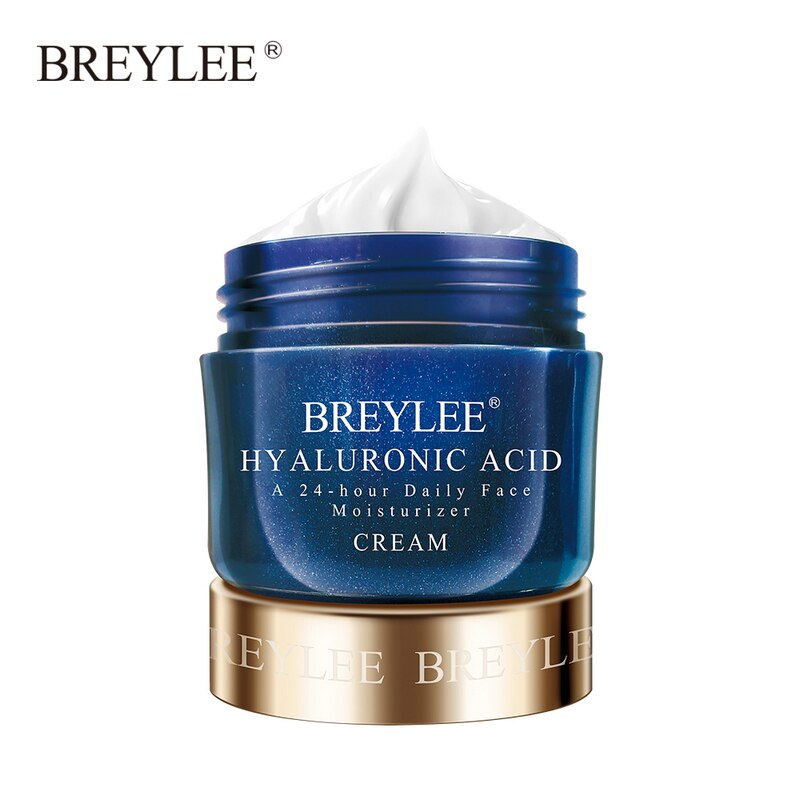 BREYLEE Hyaluronic Acid Moisturizer Face Cream For Expensive Whitening Facial Skin Care A 24-hour Daily Acne Treatment Cream 40g