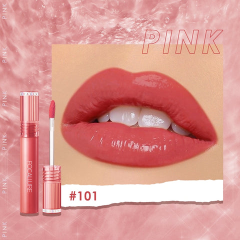 FOCALLURE Shiny Nourish Lipgloss 17 Colors Long-Lasting Glossy Lipstick Waterproof Non-Stick Cup Cosmetic Moisturizing Lip Gloss