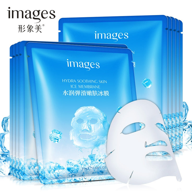5pcs/lot Images Moisturizing Ice Facial Mask Nourishing Brighten Tone Long Lasting Oil-Control Beauty Face Mask Skin Care
