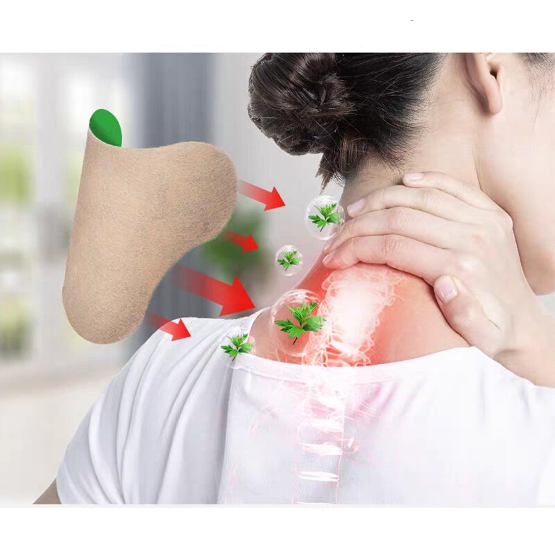 Beyprern 12pcs Cervical Health Care Patch Pain Plaster Relaxing Natural Wormwood Rheumatic Arthritis Plaster for Neck & Shoulder Massage