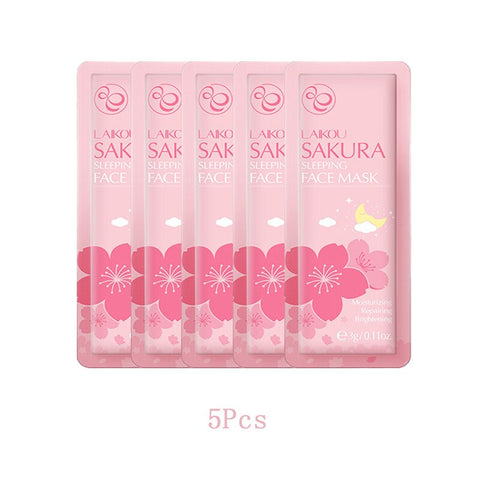 Moisturizing Face Facial Mask Fresh Anti-Acne Sakura Essence Oil Control Hydrating Sheet Sleeping Mask