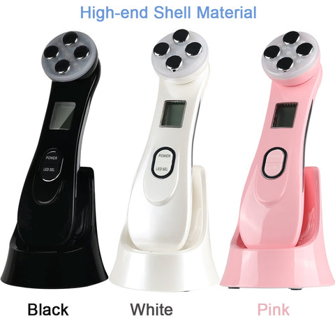 EMS LED Photon Massager Mesotherapy Electroporation RF Radio Frequency Facial Skin Care Device Face Lift Tighten Beauty Machine