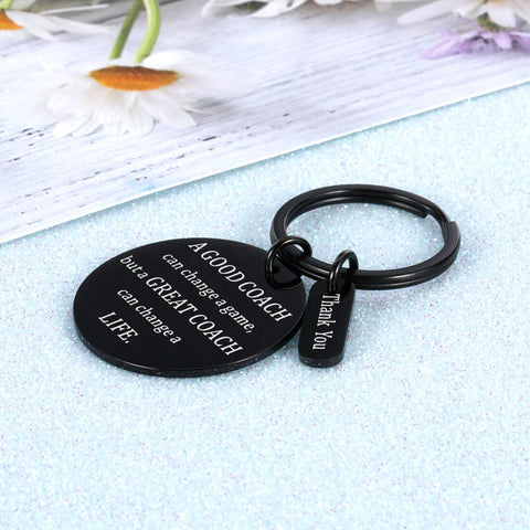 Keychain for Coaches Teachers Day Gift Birthday Gift for Coaches Appreciation Gift Thank You Keyring Jewelry Christmas Gift
