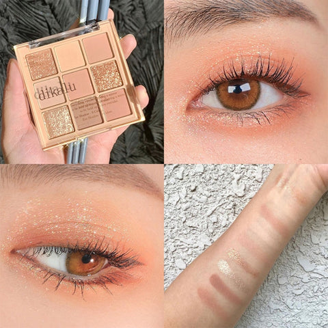 Beyprern 9 Color Eyeshadow Palette Makeup Shimmer Matte Lasting Eye Shadow Makeup Korean Cosmetics Maquillaje