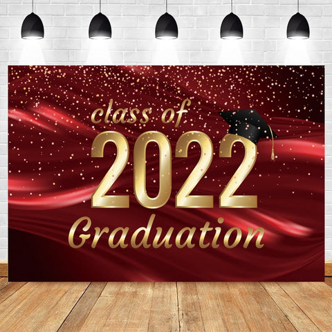 Class Of 2022 Graduation Photography Backdrop Photocall Dot Party Decor Portrait Photophone Background Photo Studio Photographic
