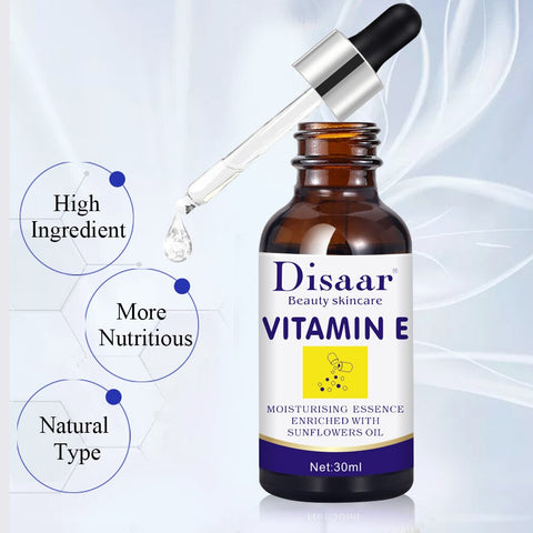 Vitamin E Facial Lotion Deep Moisturizing Essence Lifting Firming Brightening Skin Pore Shrinking Anti Aging Face Serum 30ml