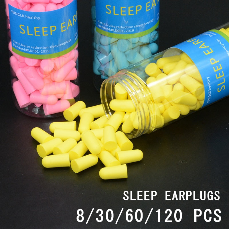 Earplugs Noise Reduction Sleep Foam Plug Canceling Music Anti Reusable For Snoring Earplug Sound Insulation Sleeping Ear Plugs
