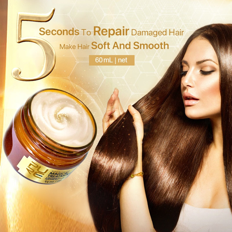 60ml Hair Mask 5 Seconds Nourishing Repair Damage Restore Soft Hair Deep Repair Keratin & Scalp Women Hair Care Condition TSLM1