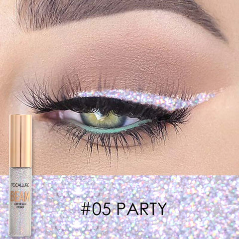 FOCALLURE Glitter Eyeliner Liquid Makeup For Women Colored With Sparkles Professional High Quality Waterproof Eye Cosmetics