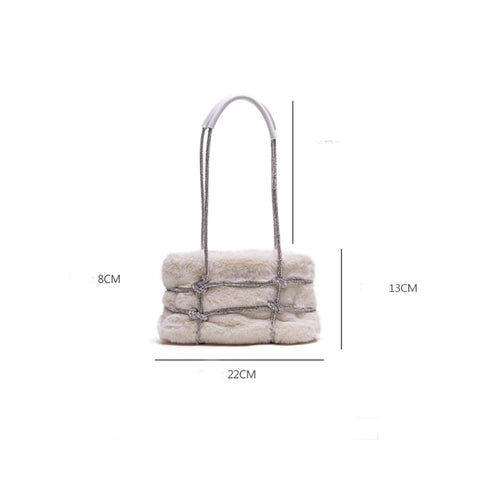 Luxury Designer Handbag Purses And Handbags For Women Small Bag Ladies Tote Bag Evening Clutch Bag Fur Purse Faux Fur Bag