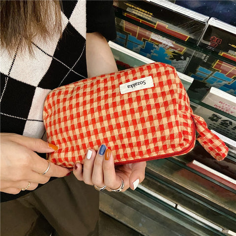 Beyprern Simple Design Female Purses Organizer Leopard&Zebra Canvas Make Up Bag Zipper Pouch Wristlet Wallet Bags For Women Gift