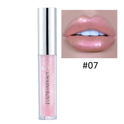 Beyprern Polarized Lip Gloss Longlasting Mermaid Glitter Lipstick Waterproof Moisturize Jelly Luminous Glitter Lipgloss Lip Makeup 6Color