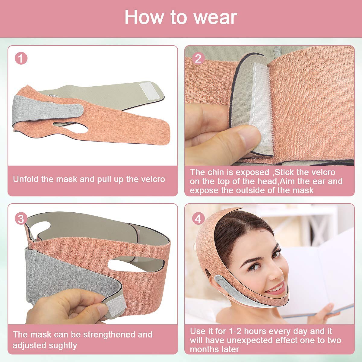 New V Shape Face Lift Belt  Reduce Double Chin Slim Lifting Anti Wrinkle Strap Band Slimming Thin Facial Belt Slimmer Tools
