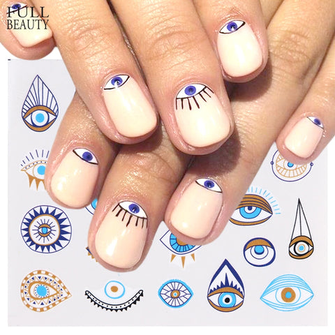 1pc Eye Series Water Transfer Slider for Nail Art Decorations Charming Sticker Nail Manicure Tattoos Foil Decals CHSTZ818-823