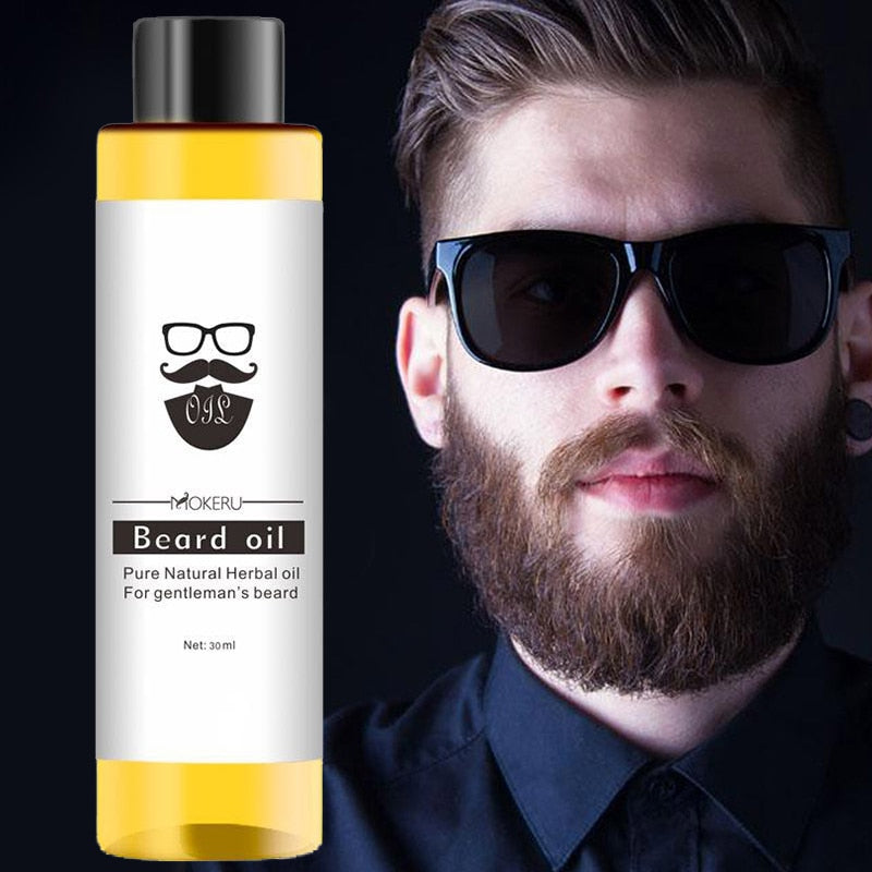 30ml Beard Oil Grow Beard Thicker & More Full Thicken Long-lasting Moistur Hair Beard Oil For Men Beard Grooming Beard Care TSLM