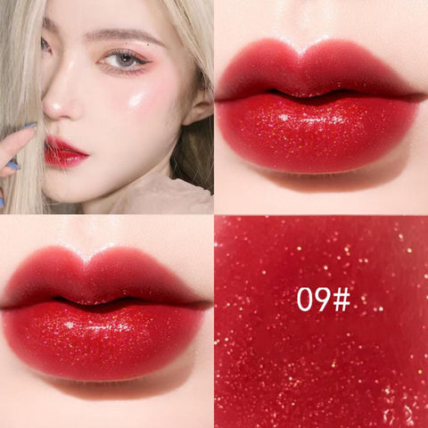 Beyprern 3D Lip Gloss Transparent Holographic Lip Plumping Shiny Pearl Moisturizer Color-changing Oil Lip Makeup Plumper Nutritious Care