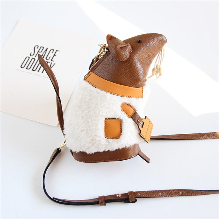 Luxury Designer Purses And Handbags For Women 2022 Trend Fashion Personality Mouse Shape Shoulder Bags Kawaii Bag Cute Mini Bag