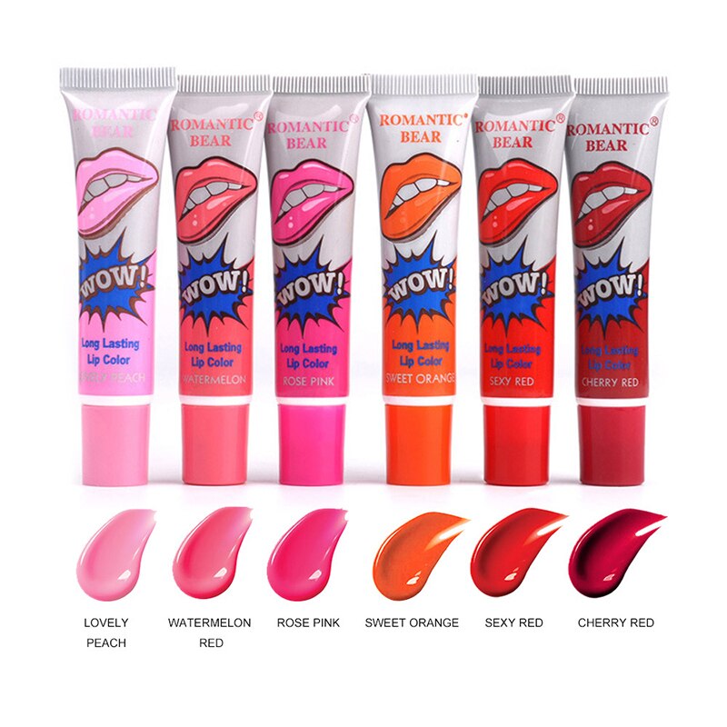 Beyprern Peel Off Liquid Lipstick 6 Colors Long Lasting Waterproof Lip Gloss Lint Mask Makeup Tattoo Lipgloss Lipsticks Cosmetic
