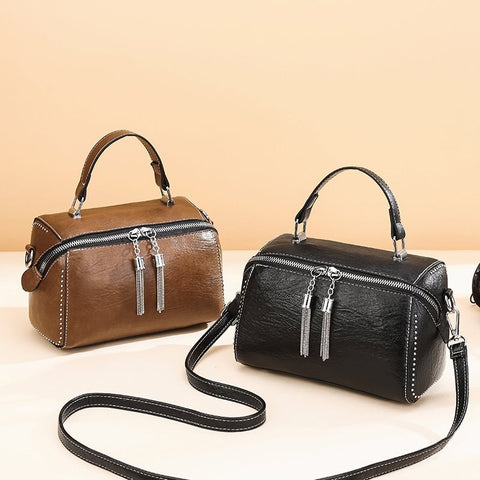 Brand Women Leather Handbags Fashion Rivet Female Bag Multicolor High Capacity Crossbody Bags Ladies New Luxury Shoulder Bag