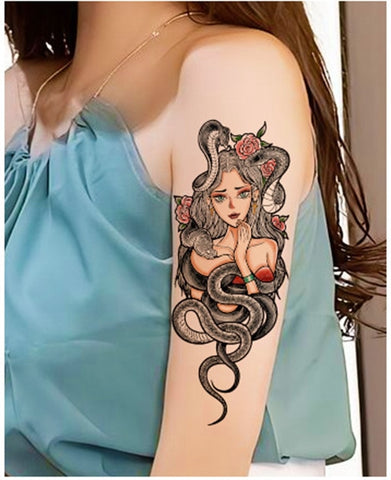 Back to school  Anime Tattoo Sticker Waterproof For Men Women Body Art Personality Cool Butterfly Fake Tattoo Arm Thigh Pattern Temporary Tattoo