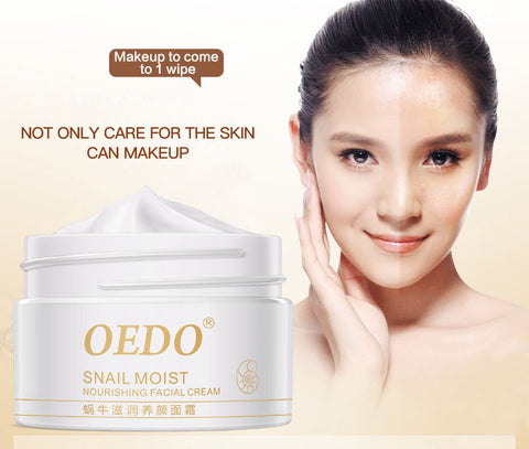 Anti Wrinkles Snail Face Cream Health Hyaluronic Acid Foundation Cream For Face Whitening Skin Care Moisturizer Facial Serum