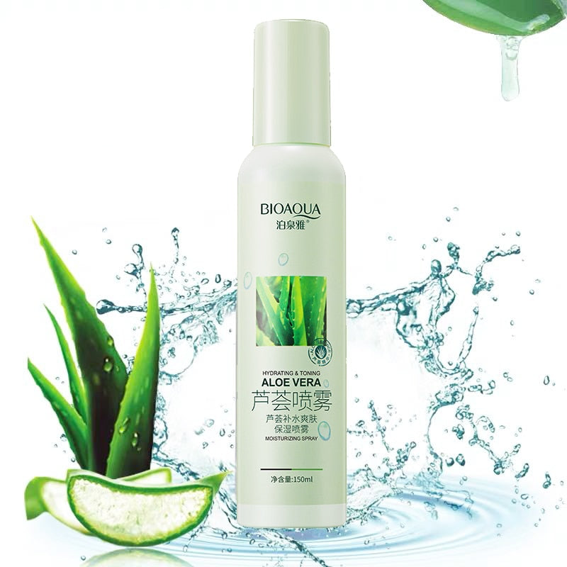 Aloe Vera Toner Spray Repair Sensitive Skin Improve Rough Skin Aloe Vera Essence Water Moisturizing Sooth Skin Face Care Liquid