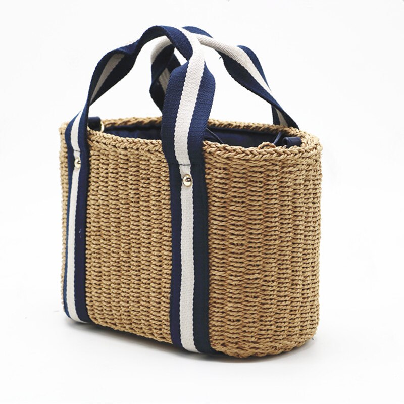 Women Natural Handbag Braided 2023 New High Quality Rattan Bag Beach Straw Bag Crossbody Summer Bags