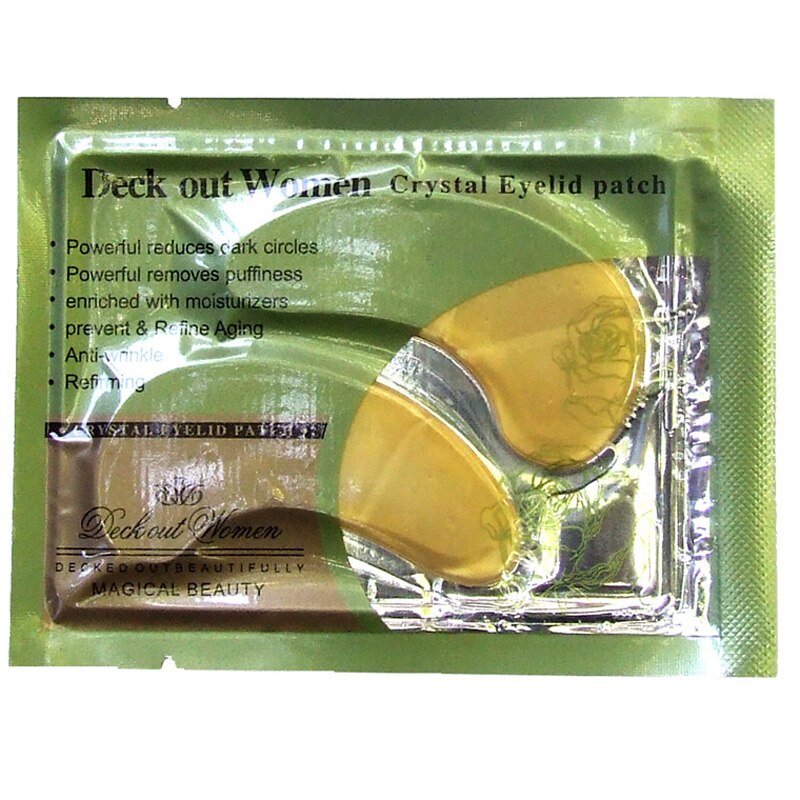 20Pcs=10Pairs Gold Crystal Collagen Eye Mask Eye Patches For Eye Anti-Dark Circle Aging Acne Korean Cosmetics Skin Care