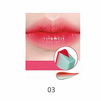 Beyprern 8 Color Gradient Color Korean Bite Lipstick V Cutting Two Tone Tint Silky Moisturzing Nourishing Lipsticks Balm Lip Cosmetic New